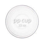 PP Plastic Cups for Bubble Tea and Chilled Drinks, 22 oz Capacity and 90mm Rim, Case of 1000 Cups