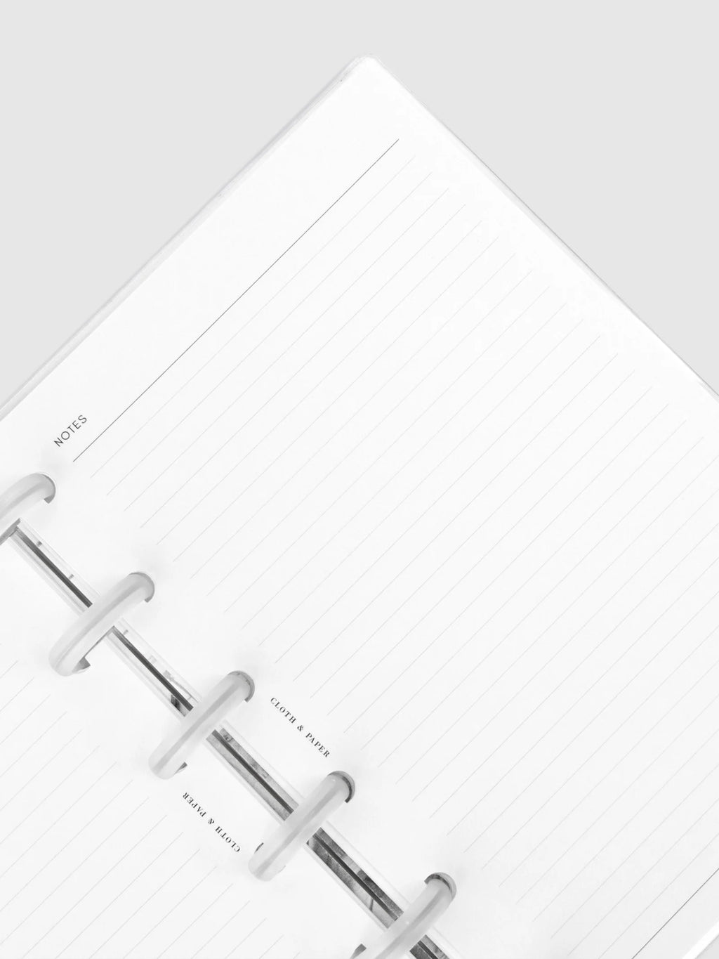 Pre-Punched Lined Notes Planner Inserts