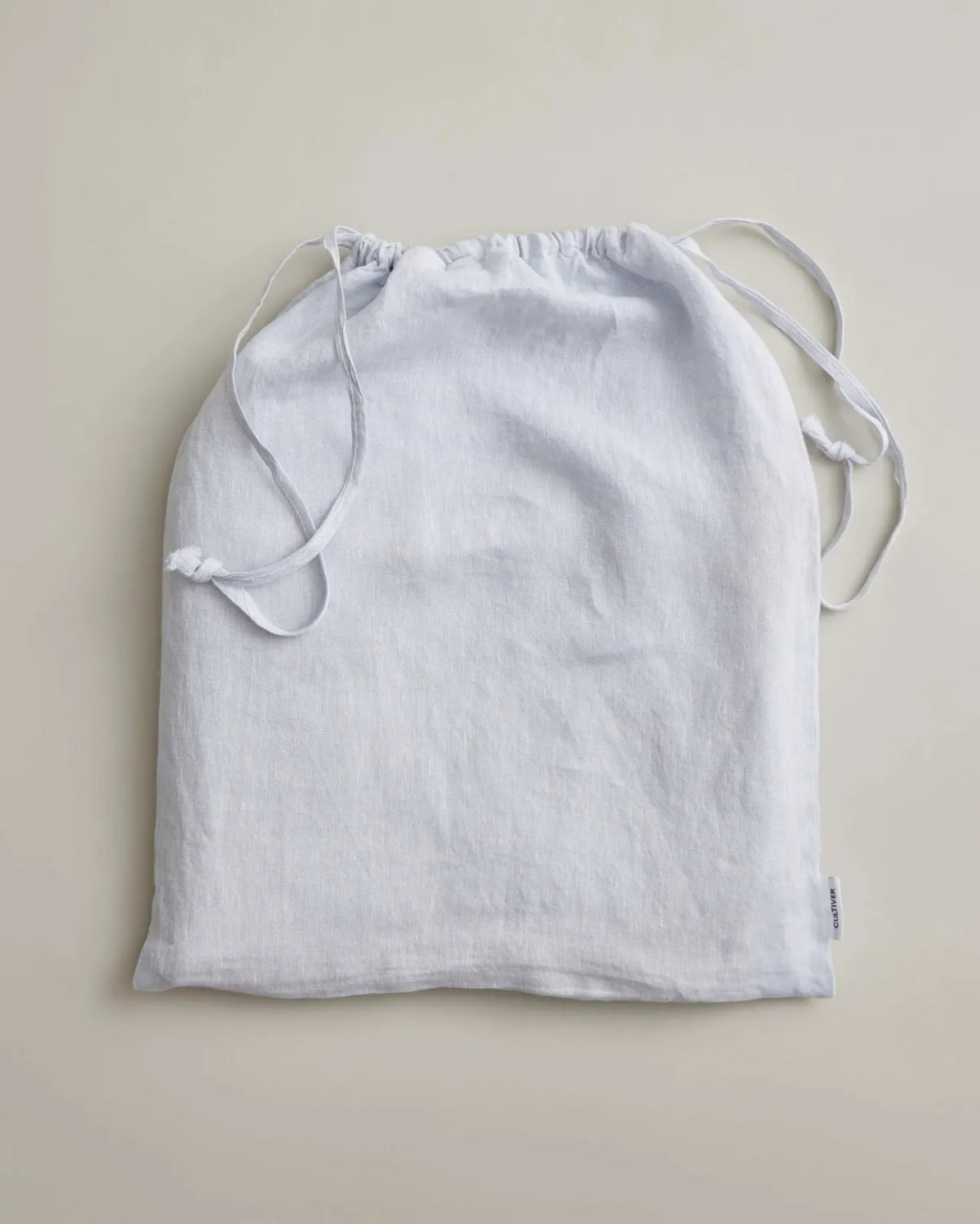 Pre-Washed Linen Duvet Cover in Sky Chambray