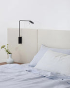 Pre-Washed Linen Duvet Cover in Sky Chambray