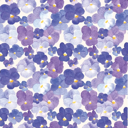 Pressed Pansies Dog Bandana