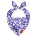 Pressed Pansies Dog Bandana
