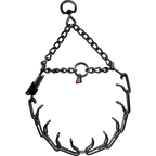 Prong Training Collar for Dogs with Stainless Steel Black Finish, Assembly Chain, Swivel and ClicLock