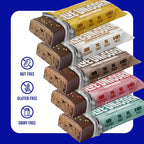 Protein Bar Variety Pack, 10 Soft and Fluffy Bars in Five Flavors with 15 Grams of Protein per Bar