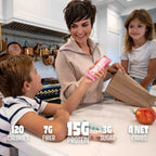 Protein Bar Variety Pack, 10 Soft and Fluffy Bars in Five Flavors with 15 Grams of Protein per Bar