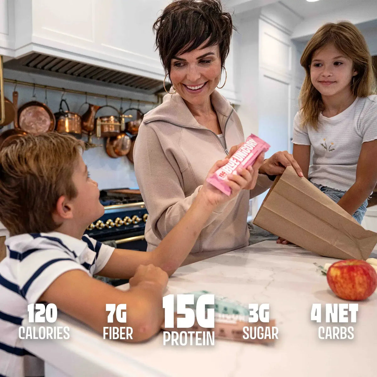Protein Bar Variety Pack, 10 Soft and Fluffy Bars in Five Flavors with 15 Grams of Protein per Bar