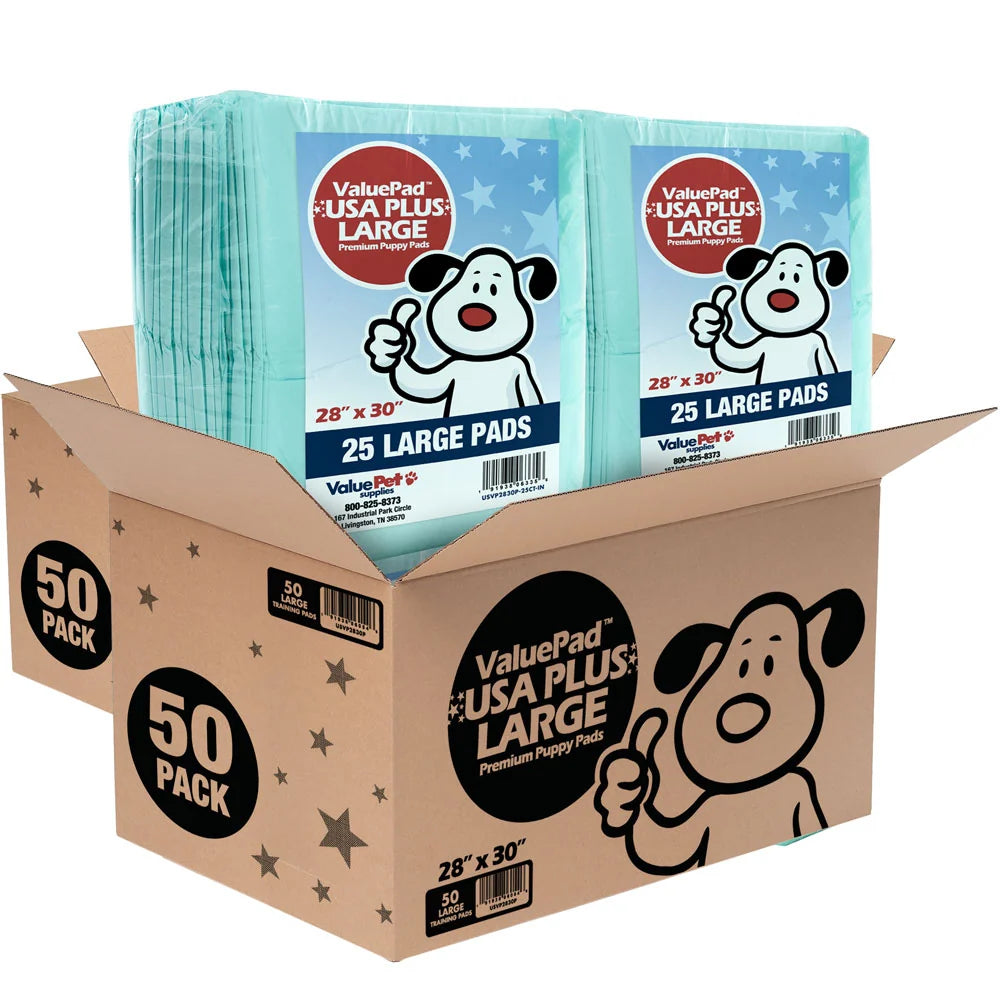 Puppy Training Pads, Large 28 x 30 Inch, 100 Count Bulk Pack