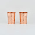 Pure Copper Drinking Cups Set of Two, Handmade in India