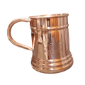 Pure Copper Mug, 16 oz, Handcrafted in India with a Mirror-Like Finish for Cool Non-Acidic Drinks