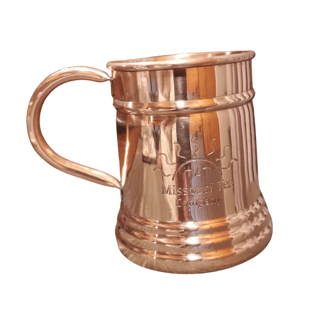 Pure Copper Mug, 16 oz, Handcrafted in India with a Mirror-Like Finish for Cool Non-Acidic Drinks