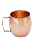 Pure Copper Mugs Set of 4, Handmade 250 ml Drinking Cups with Lacquer Coating and Seamless Leak-Resistant Design