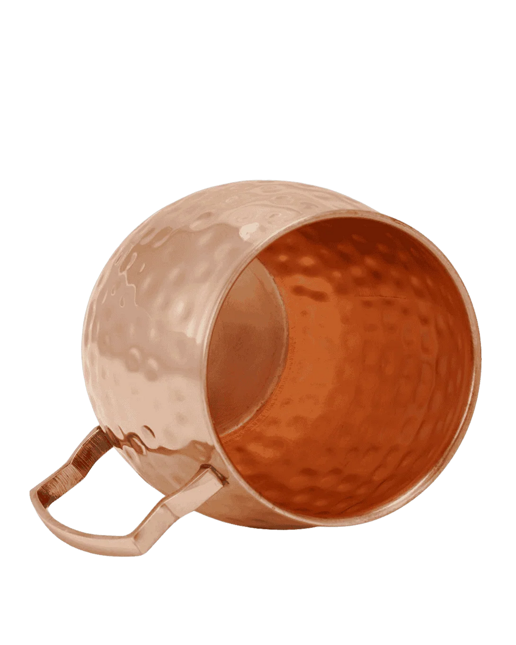 Pure Copper Mugs Set of 4, Handmade 250 ml Drinking Cups with Lacquer Coating and Seamless Leak-Resistant Design