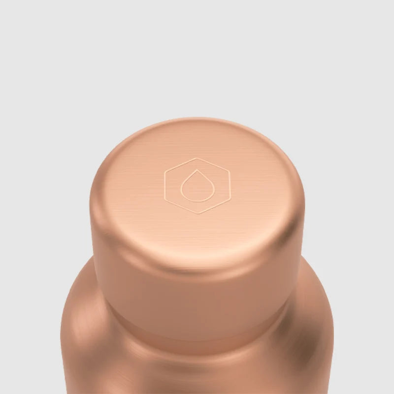 Pure Copper Water Bottle in 700ml or 900ml Sizes with Protective Sleeves and Optional Custom Engraving