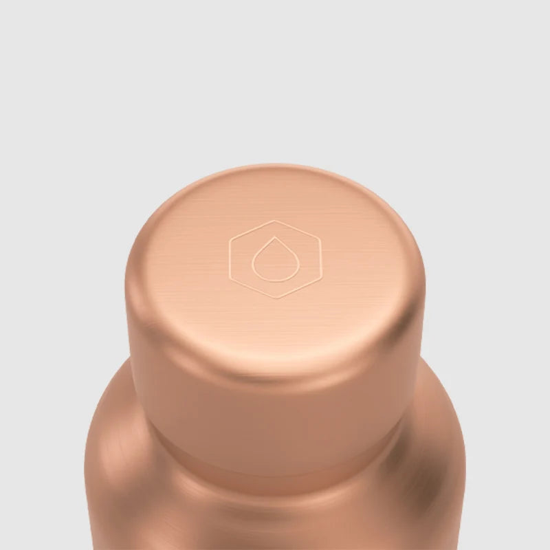 Pure Copper Water Bottle in 700ml or 900ml Sizes with Protective Sleeves and Optional Custom Engraving