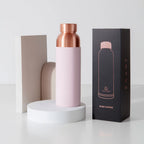 Pure Copper Water Bottle in 700ml or 900ml Sizes with Protective Sleeves and Optional Custom Engraving