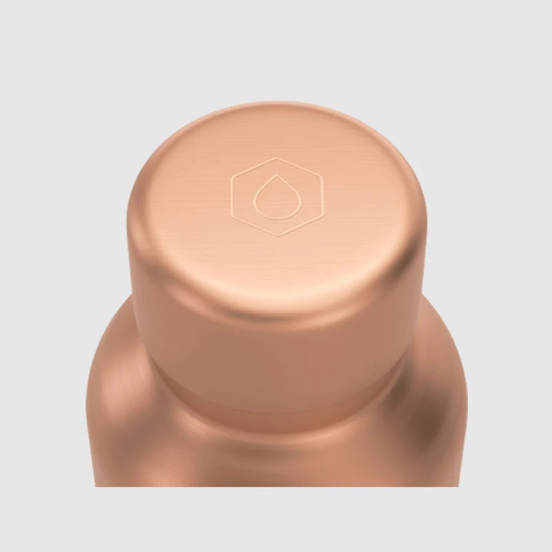 Pure Copper Water Bottle in 700ml or 900ml Sizes with Protective Sleeves and Optional Custom Engraving
