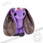 Purple Bunny Plush for Cancer Awareness, a 57 cm Rabbit Companion Set Including a Sturdy Tote Bag