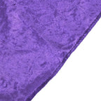 Purple Velvet Rectangular Tablecloth, 90 x 132 Inch Seamless