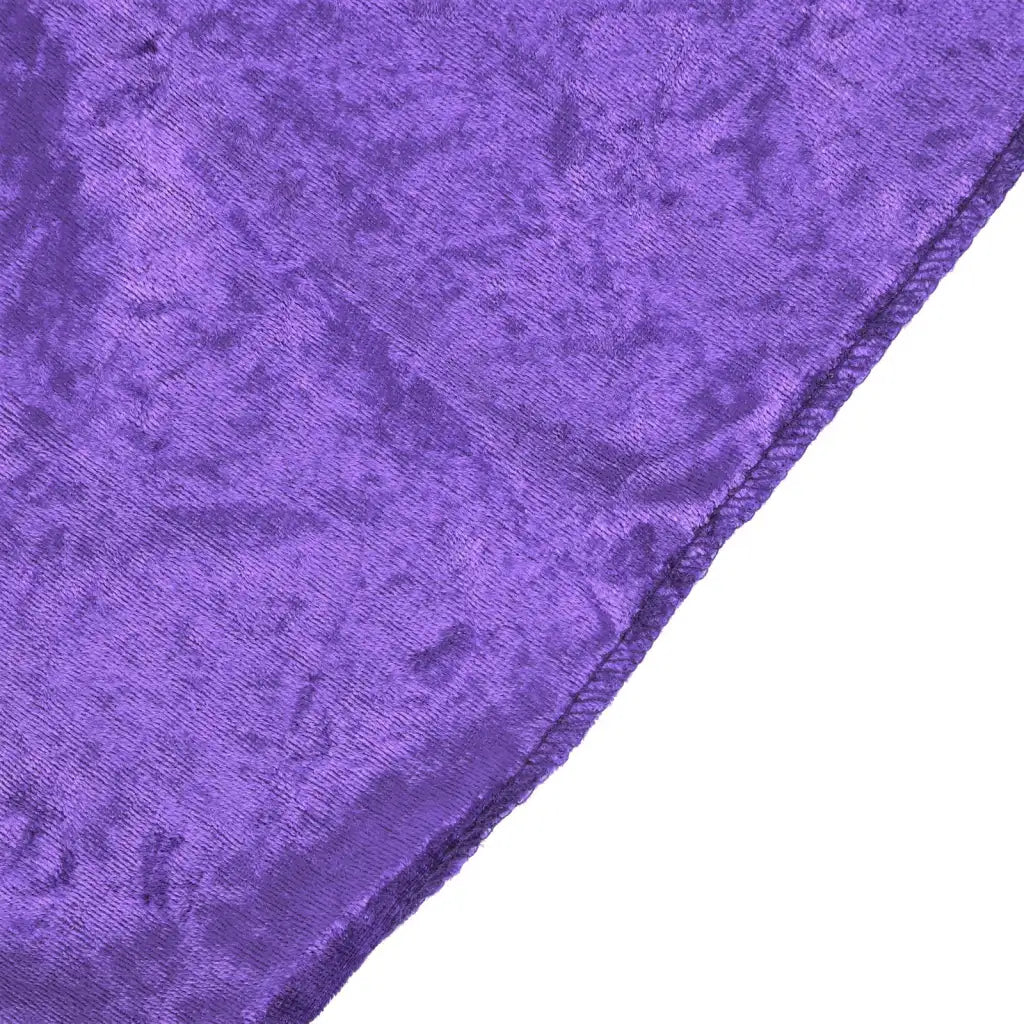 Purple Velvet Rectangular Tablecloth, 90 x 132 Inch Seamless