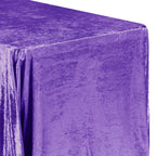 Purple Velvet Rectangular Tablecloth, 90 x 132 Inch Seamless