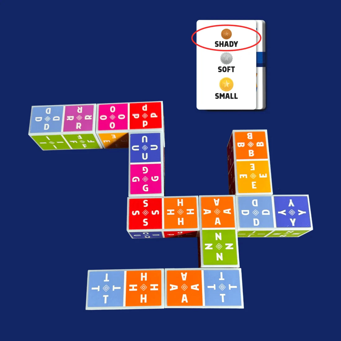 Puzzle Game Bundle for Ages 4+ Featuring Three Games for Word Puzzles, Pattern Matching and Tower Building