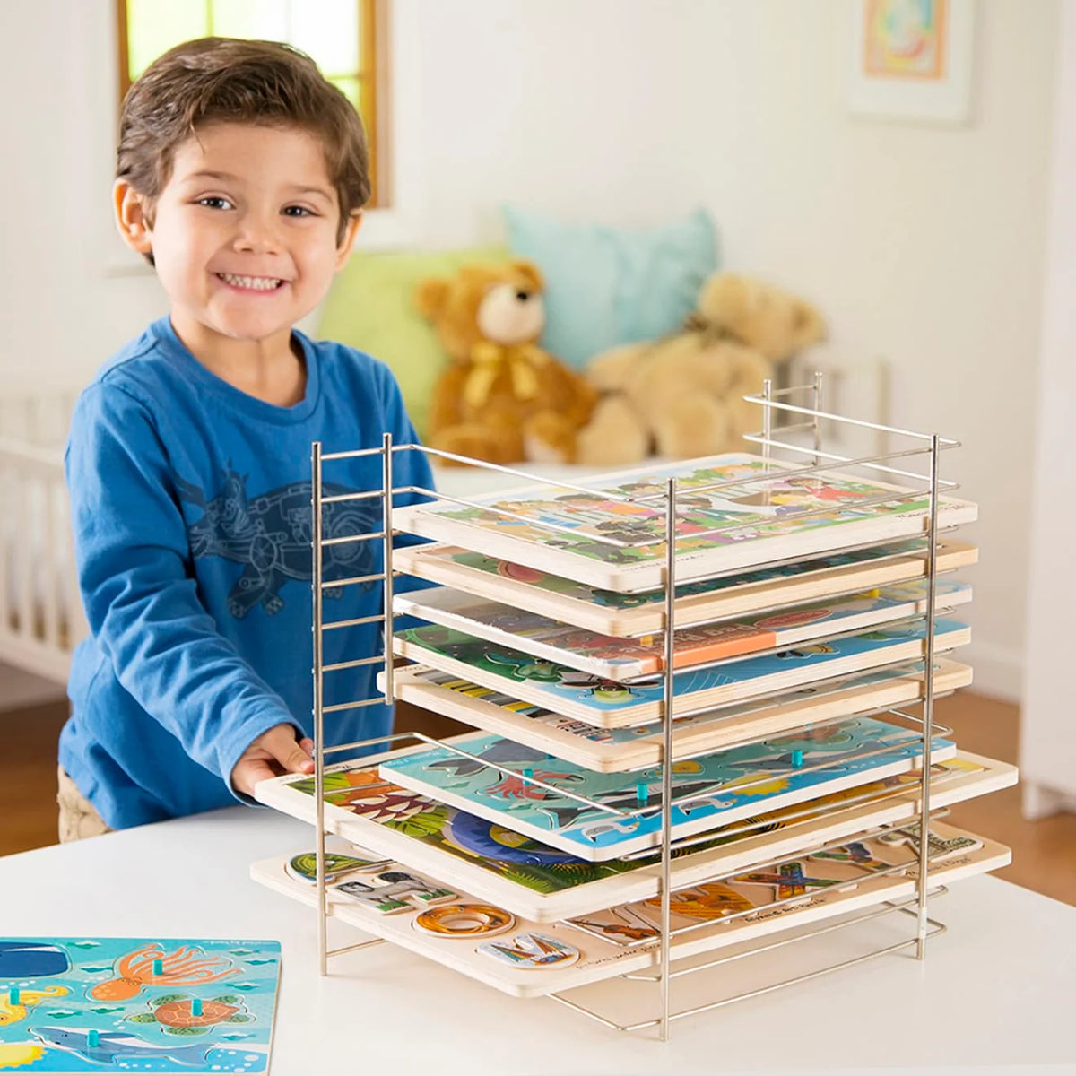 Puzzle Storage Rack