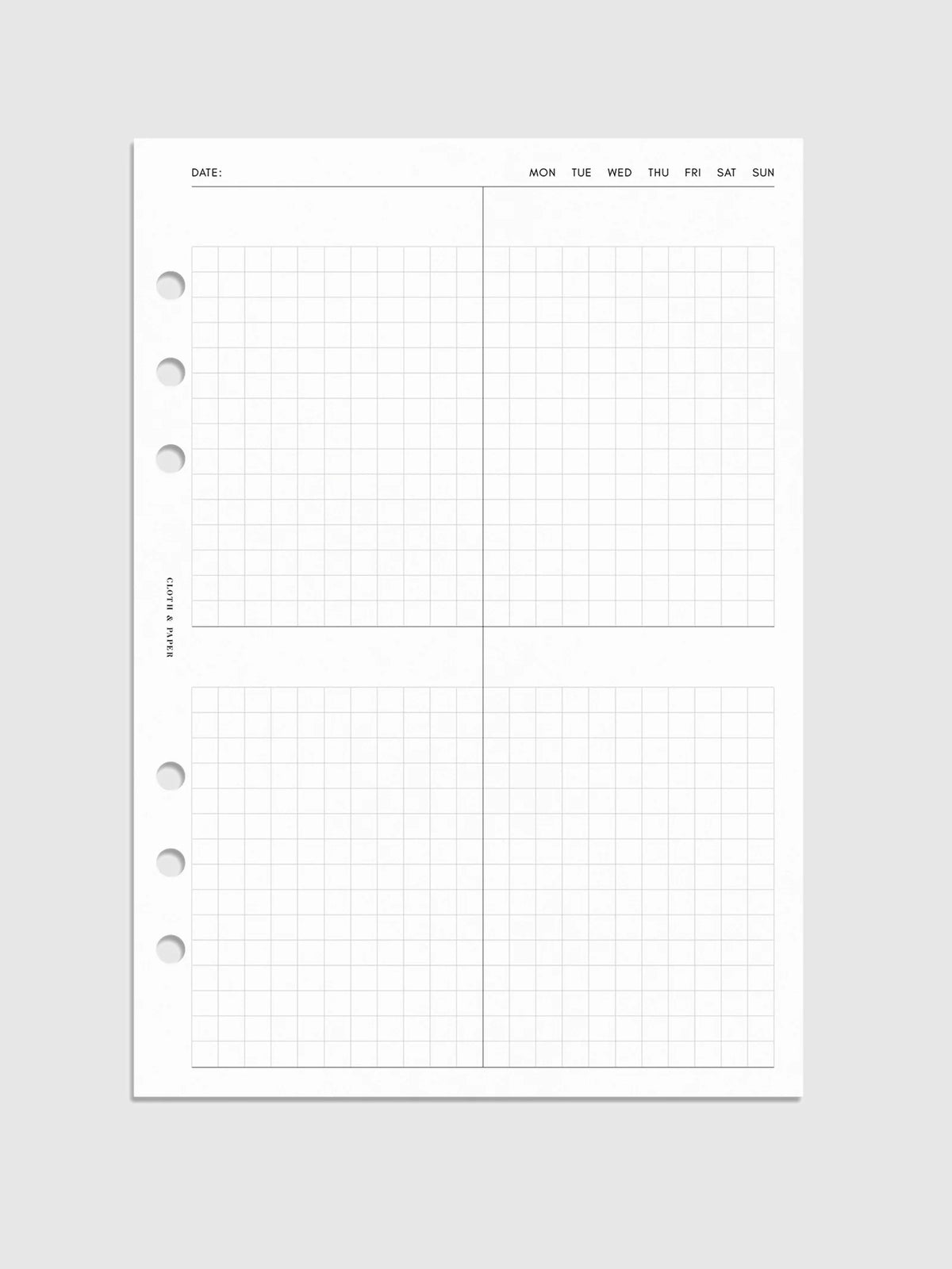 Quad Graph Planner Inserts