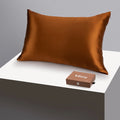 Queen Bronze Mulberry Silk Pillowcase, 22-Momme 100% Pure Silk,