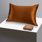 Queen Bronze Mulberry Silk Pillowcase, 22-Momme 100% Pure Silk,