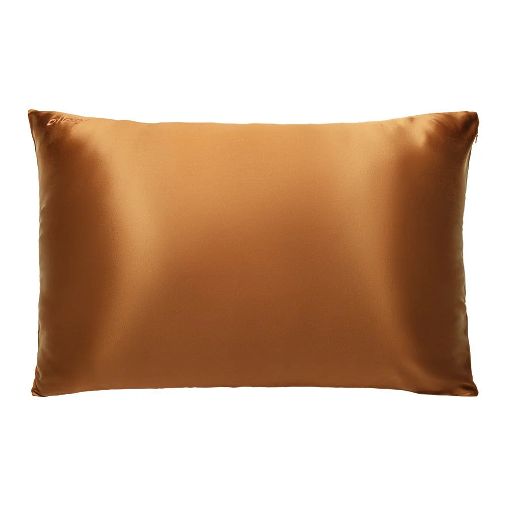 Queen Bronze Mulberry Silk Pillowcase, 22-Momme 100% Pure Silk,