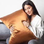 Queen Bronze Mulberry Silk Pillowcase, 22-Momme 100% Pure Silk,