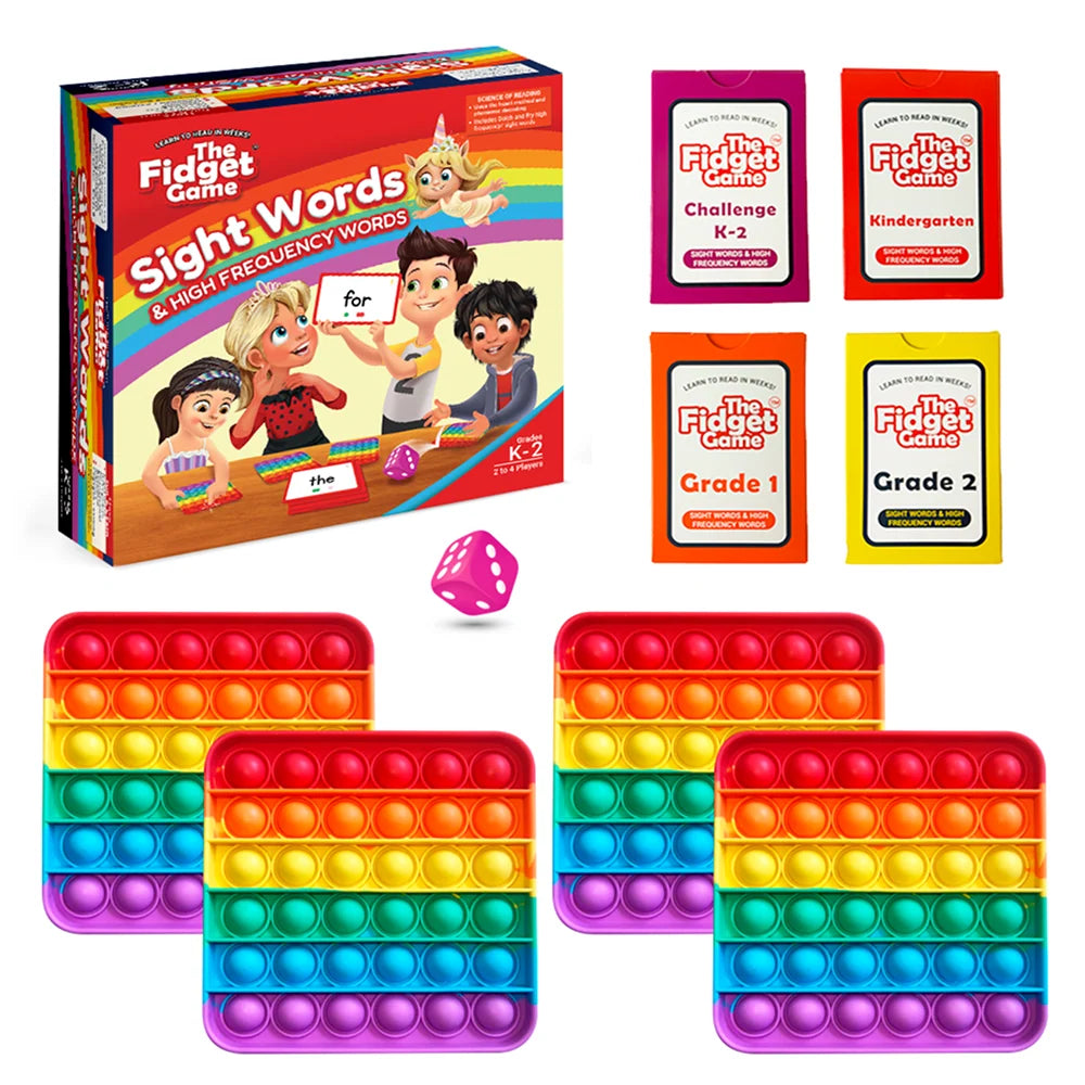 Quick-Play Sight Word Game, The Fidget Game: Sight Words