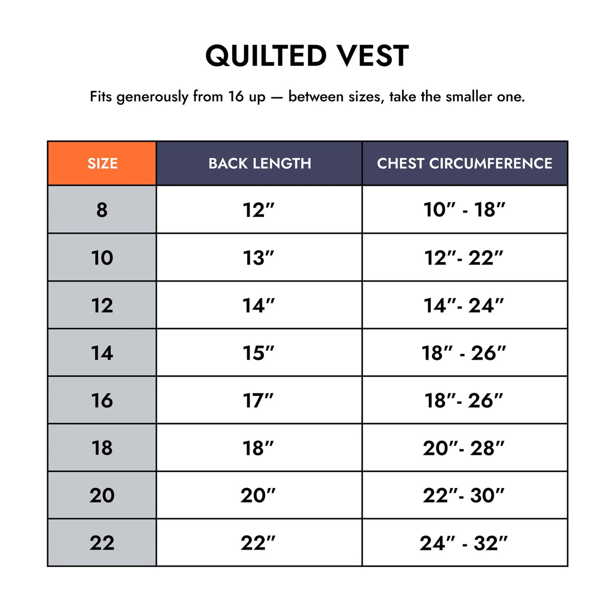 Quilted Dog Vest
