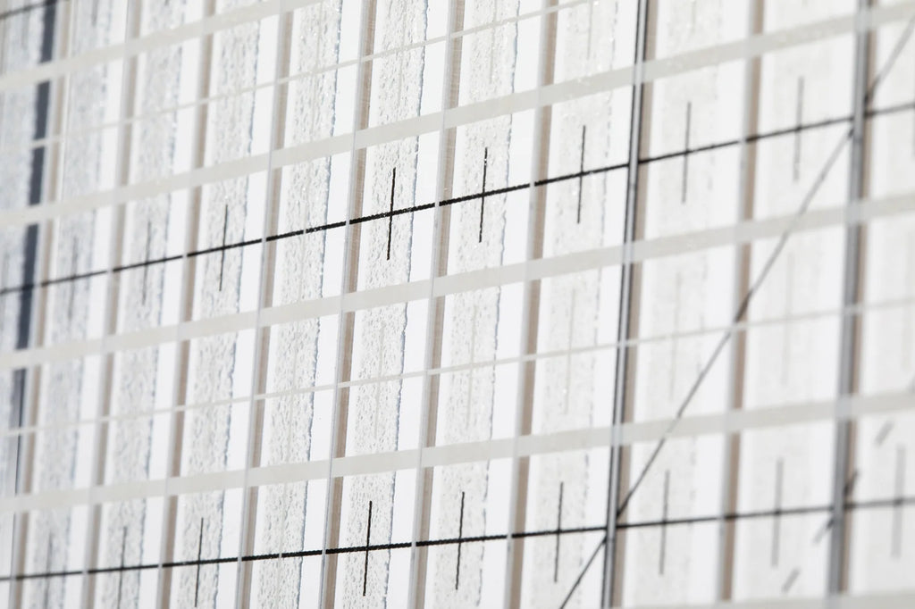 Quilting Ruler for Precise Quarter-Inch Trimming, Eighth-Inch Markings and HST, QST, and Flying Geese Blocks