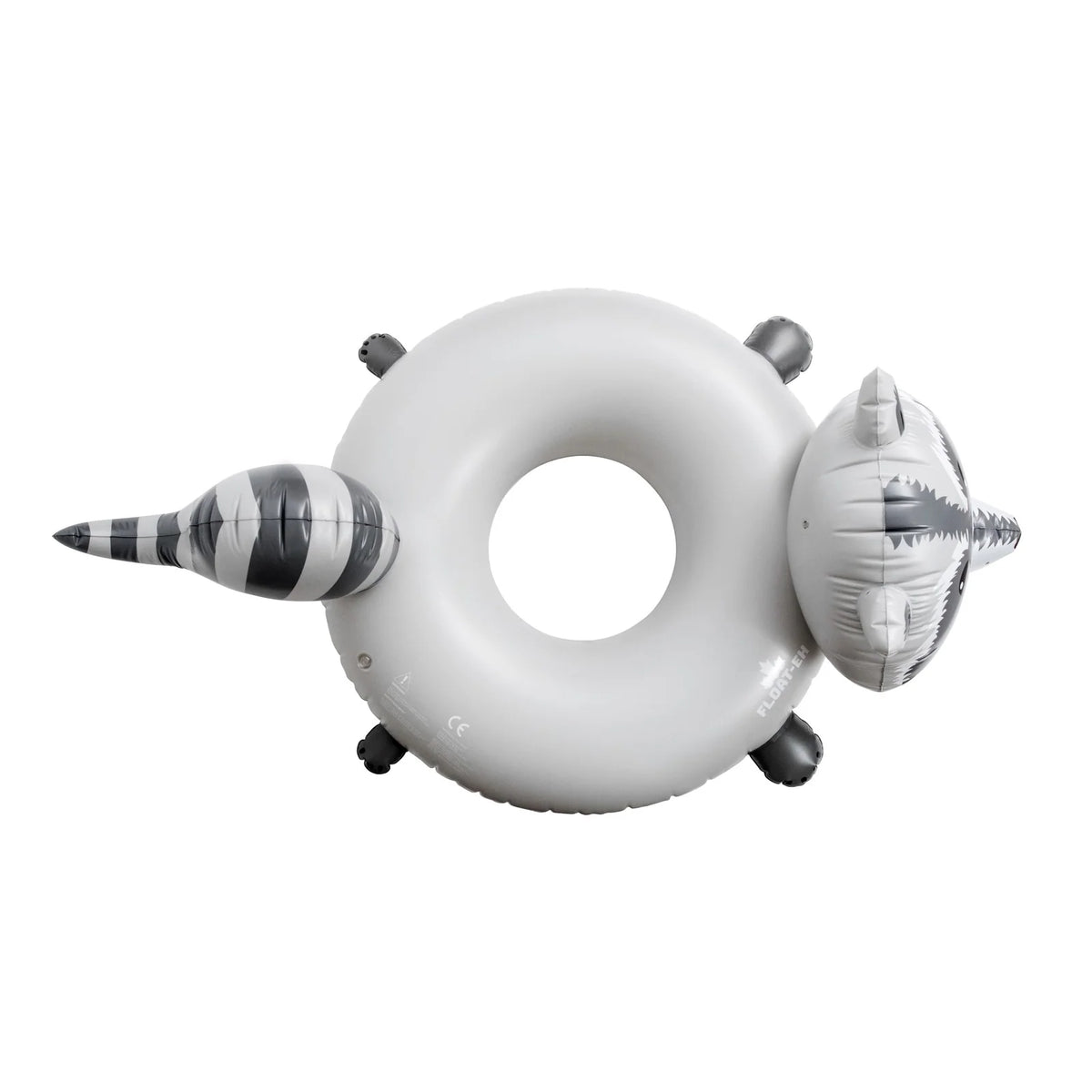 Raccoon Pool Float for One Adult, 5 × 4 ft Inflatable Design with Tie-Down Points for Pool and Lake