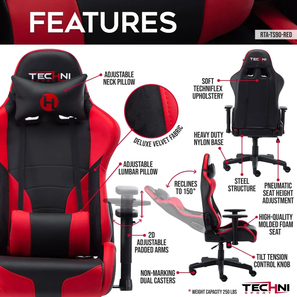 Racer-Style Gaming Chair