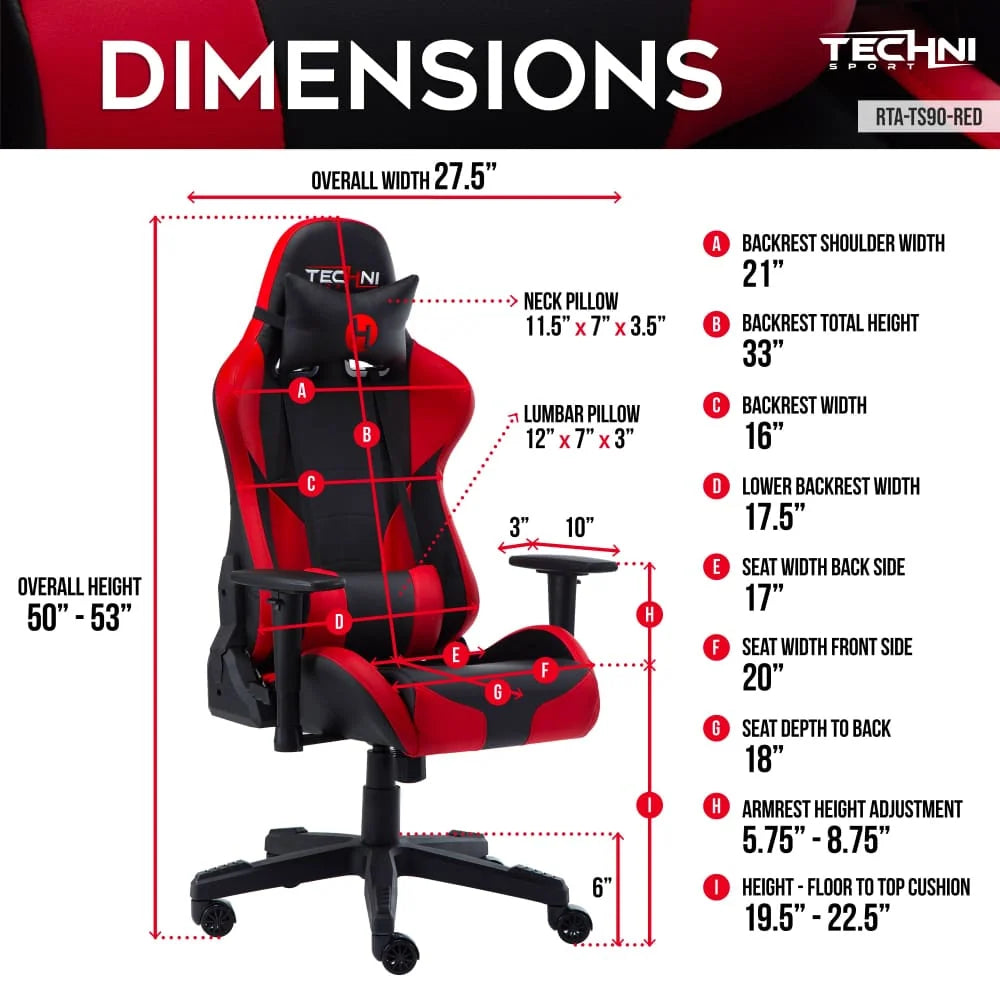 Racer-Style Gaming Chair