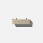 Railing Planter with Fluted Texture for Hanging Flora and Colorful Flowers, Designed for Inward-Facing Use