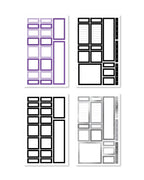 Rainbow Planner Sticker Book with 27 Pages, 400+ Functional Boxes and Colorful Productivity Designs
