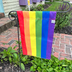 Rainbow Pride Garden Flag, 18 x 12 Inch Six-Stripe LGBTQ+ Outdoor