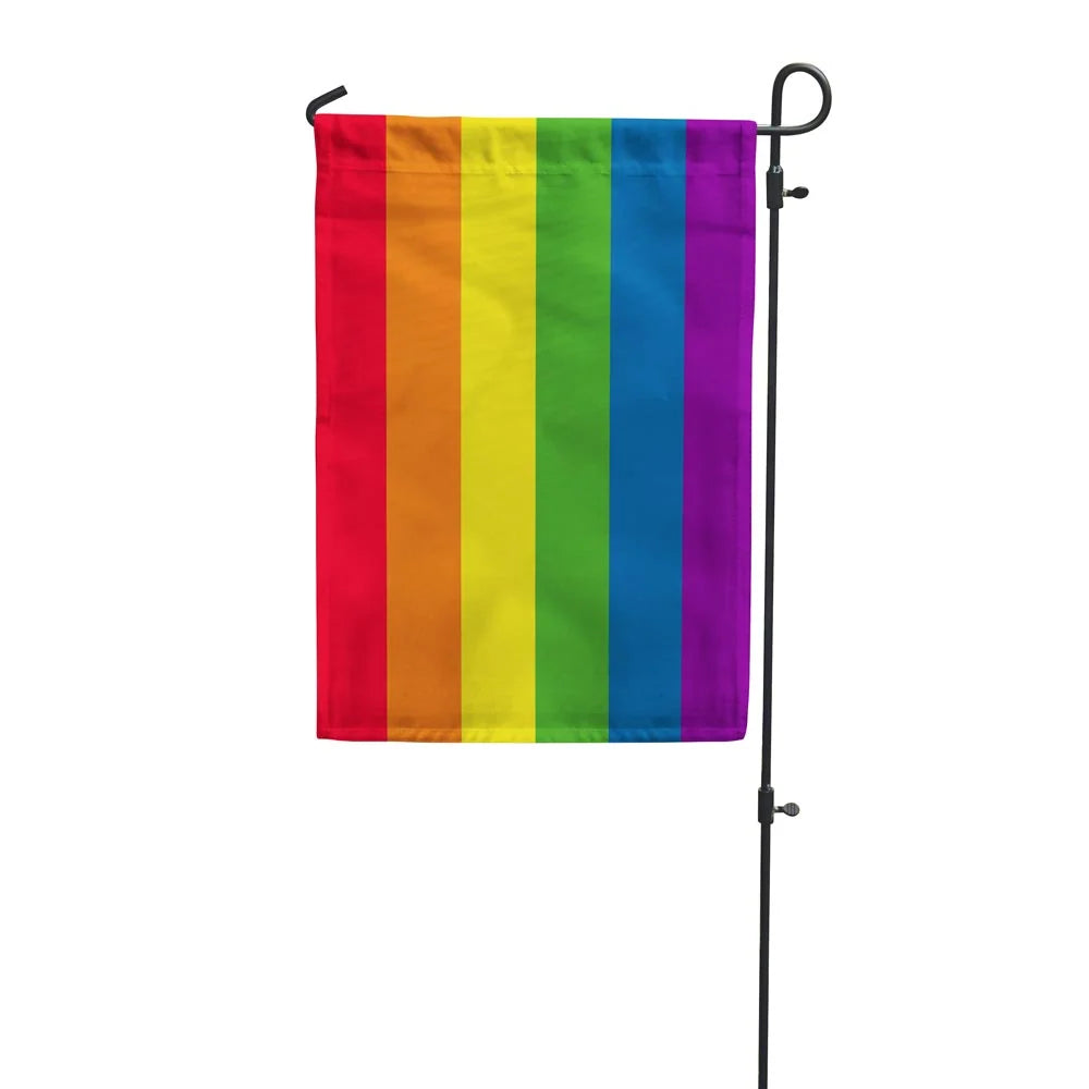 Rainbow Pride Garden Flag, 18 x 12 Inch Six-Stripe LGBTQ+ Outdoor