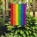 Rainbow Pride Garden Flag, 18 x 12 Inch Six-Stripe LGBTQ+ Outdoor