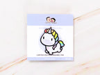 Rainbow Unicorn Planner Box Set with Dot-Grid Journal, Stickers, Washi Tape, Acrylic Ruler and Enamel Pin