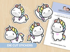 Rainbow Unicorn Planner Box Set with Dot-Grid Journal, Stickers, Washi Tape, Acrylic Ruler and Enamel Pin