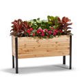 Raised Garden Bed, 18 x 48 x 30 Inch Tall Western Red Cedar