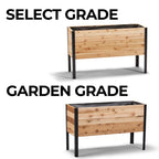 Raised Garden Bed, 18 x 48 x 30 Inch Tall Western Red Cedar