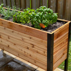 Raised Garden Bed, 18 x 48 x 30 Inch Tall Western Red Cedar