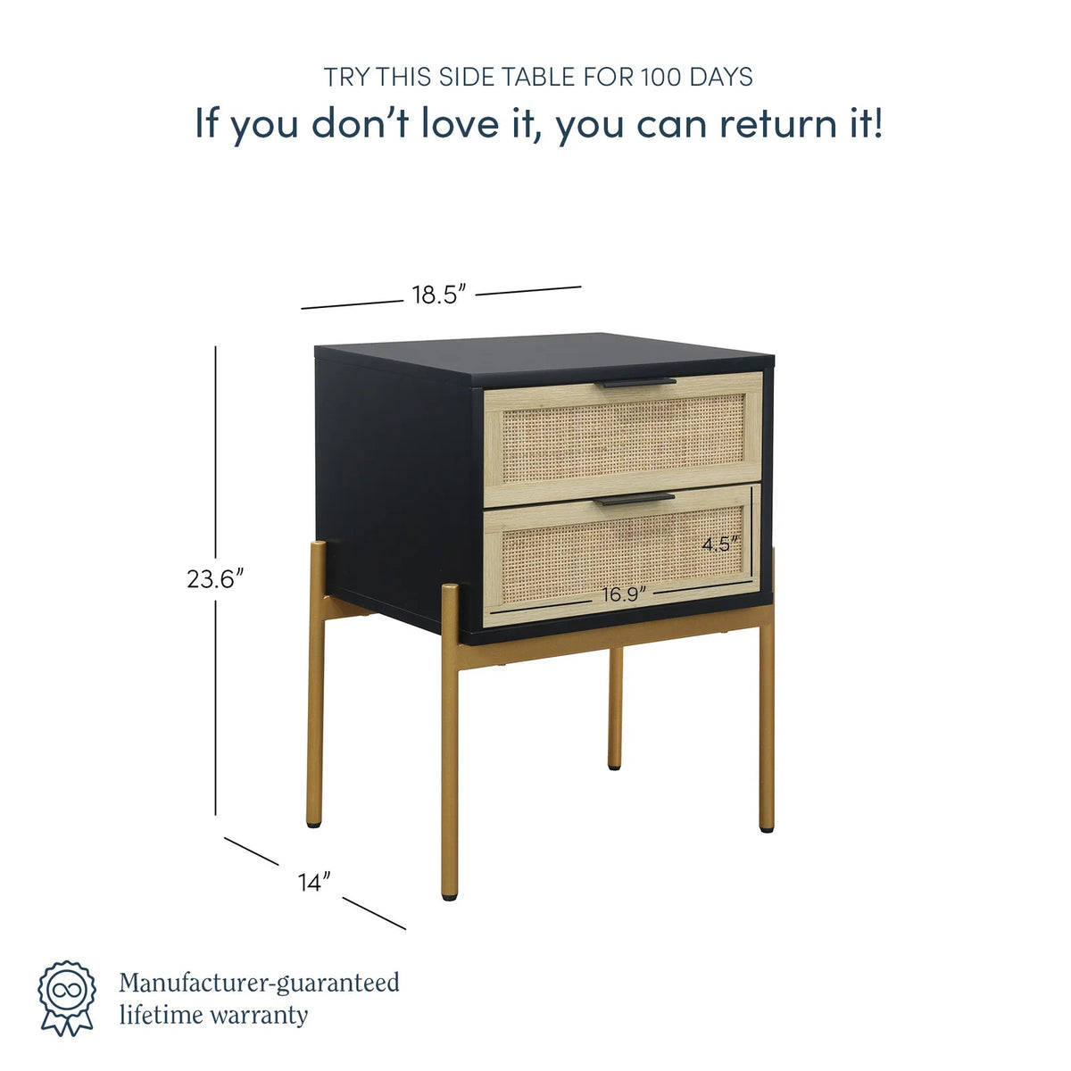 Rattan Nightstand