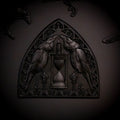 Raven Wall Plaque in Solid Resin