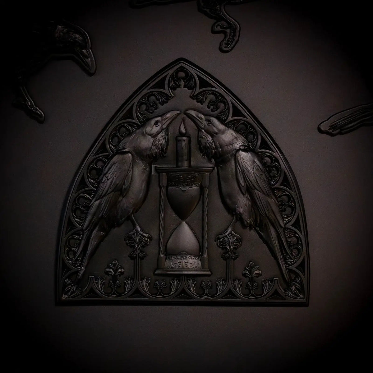 Raven Wall Plaque in Solid Resin